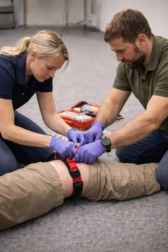 Notfalltraining bei der MY-Guns Academy